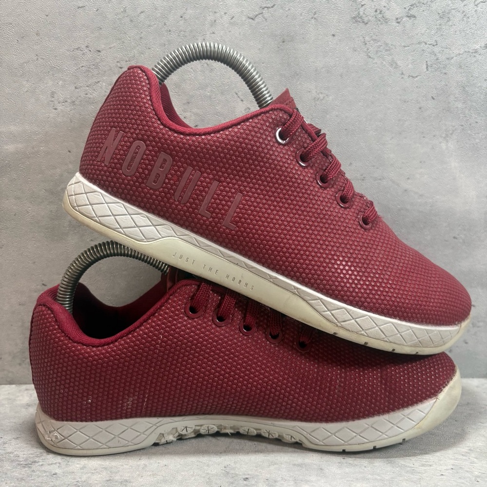 Nobull Outwork Trainer Superfabric Womens Size 8 Maroon Athletic Shoes Sneakers - Picture 5 of 7